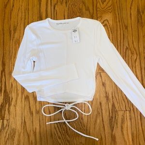 Abercrombie & Fitch Wrapped Crop Top
